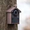 Nistkasten Bilbao WoodStone braun ovales Einflugloch 