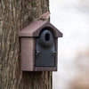Nistkasten Bilbao WoodStone braun ovales Einflugloch 
