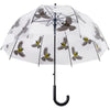 Regenschirm transparenter 2-seitiger Vogel