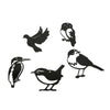 Metall-Silhouetten Mini-Vogel-Set