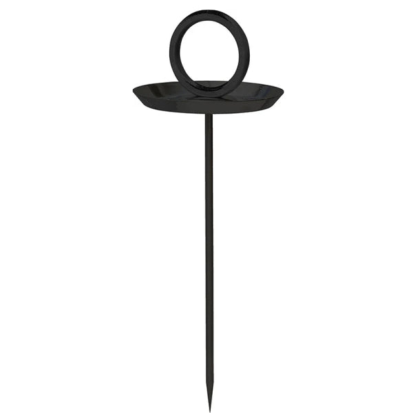 Vogelbad Edelstahl schwarz