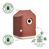 Cosy vogelhuisje toscaans rood – nestkast voor koolmezen & pimpelmezen | Duurzaam gerecycled kunststof & weerbestendig