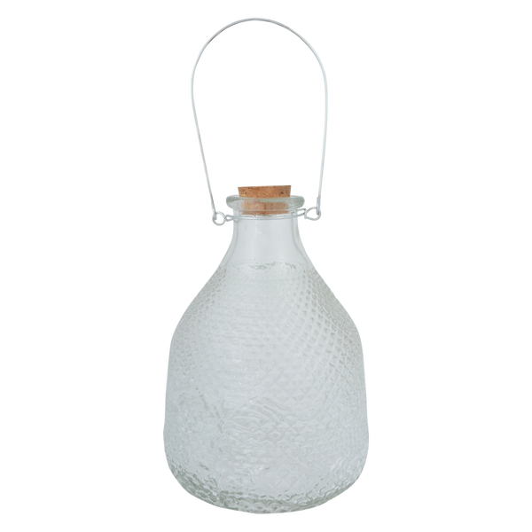 Vintage Wespentopf kariertes Glas L