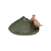 Birdbath Keramikvögel auf Blatt