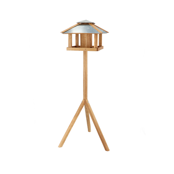 Futtertisch Eiche eckig mit Silo