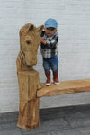Skulpturen Bankpferd