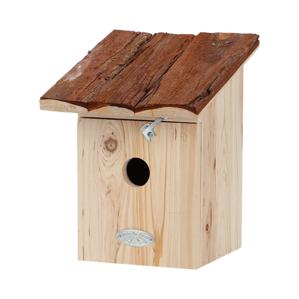 Esschert Design Nestkast Koolmees – Boomschorsdak, 20×21×24,5 cm