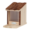 Esschert Design Eekhoornvoederhuis Boomschorsdak – Houten eekhoornvoederhuis 22,5×11,8×17,8 cm