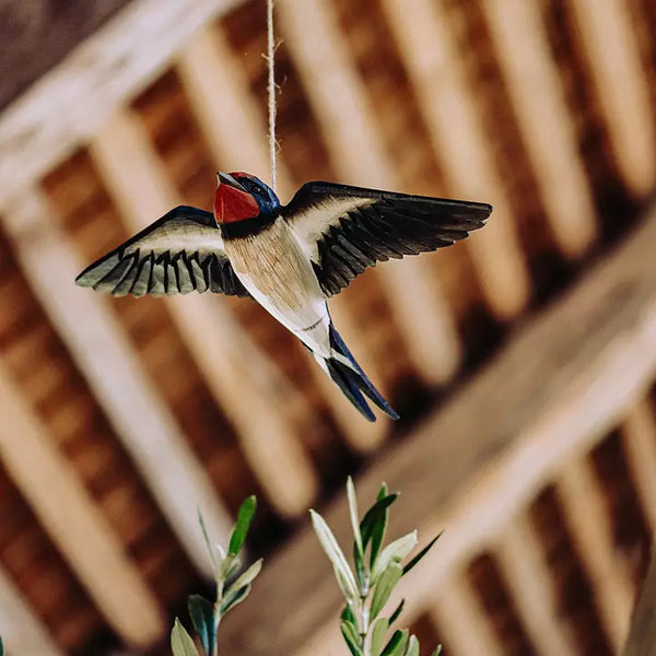 DecoBird - Fliegende Rauchschwalbe