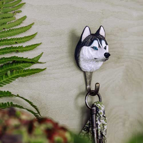 Wildlife Garden - Kleiderhaken Siberian Husky 