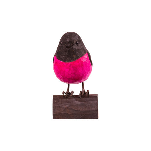DecoBird Schwarz-rosa Fliegenschnäpper