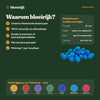 Kenmerken van babyblauwe zaadbommetjes