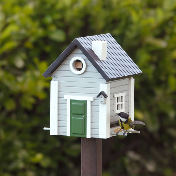 Vogelhaus Grey Cottage 2-in-1 Lärchenholz | Wildlife Garden