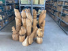 Holzskulptur Eule auf Stamm