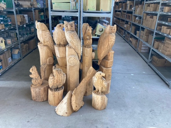 Holzskulptur Fisch 90cm