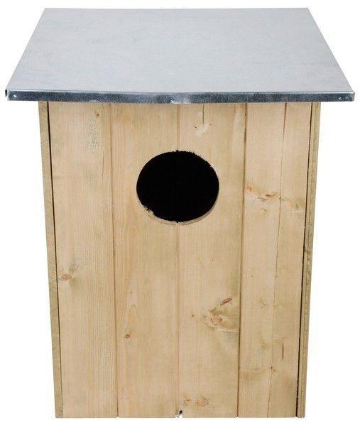 Waldkauz-Nistkasten Fichtenholz mit Zinkdach | Esschert Design