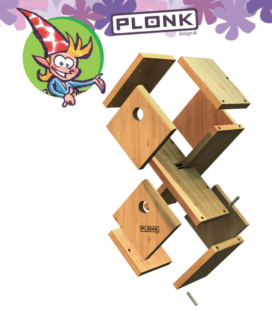 Plonk - Bauen Sie Ihre eigene Spatzenwohnung