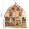 Insektenhotel XXL – Bienenhotel für Bienen, Schmetterlinge, Florfliegen &amp; Marienkäfer 