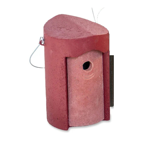 Mezenkast 1B rood van houtbeton – nestkast voor koolmees en pimpelmees – Schwegler