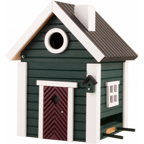 Vogelhaus Stugan Plus 2-in-1 Lärchenholz | Wildlife Garden