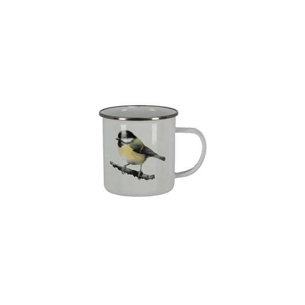 Emaille mok aquarel vogel – design 2