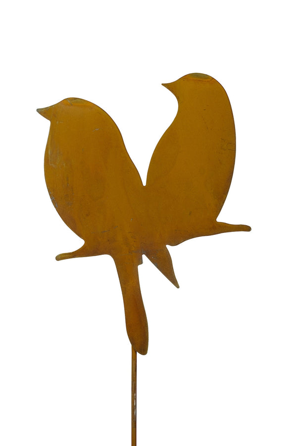 Cortenstahl - wenige Vögel klein