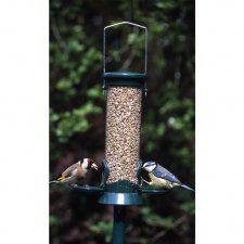 Vogelschutz Saatgutsilo aus Metall klein