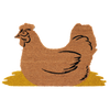 Kokosnuss-Huhn als Fußmatte