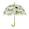 Regenschirm Vogelkeule transparent