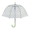 Transparenter Regenschirm mit Bienendruck